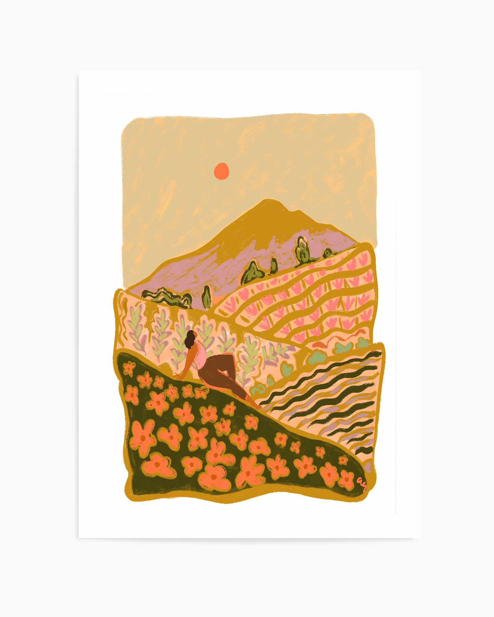 Field of Flowers by Arty Guava | Art Print from Olive et Oriel where you can shop wallpaper and artworks online