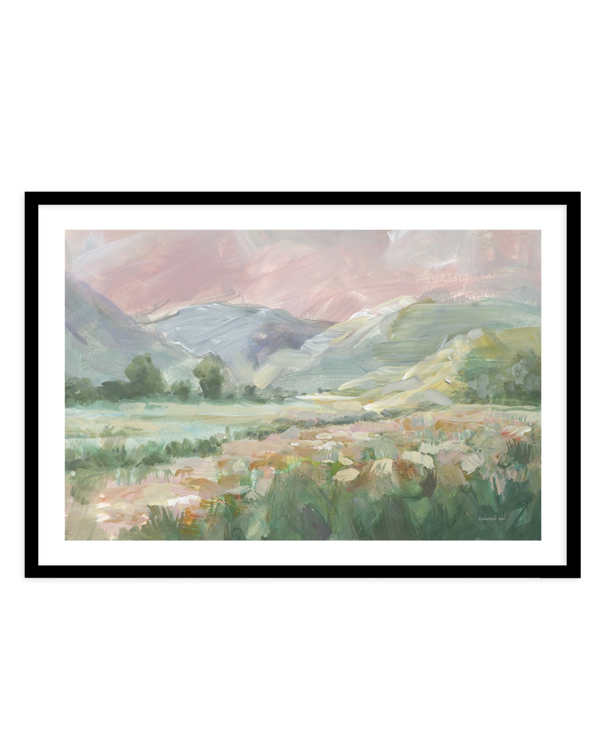 Field of Pink Flowers | Art Print