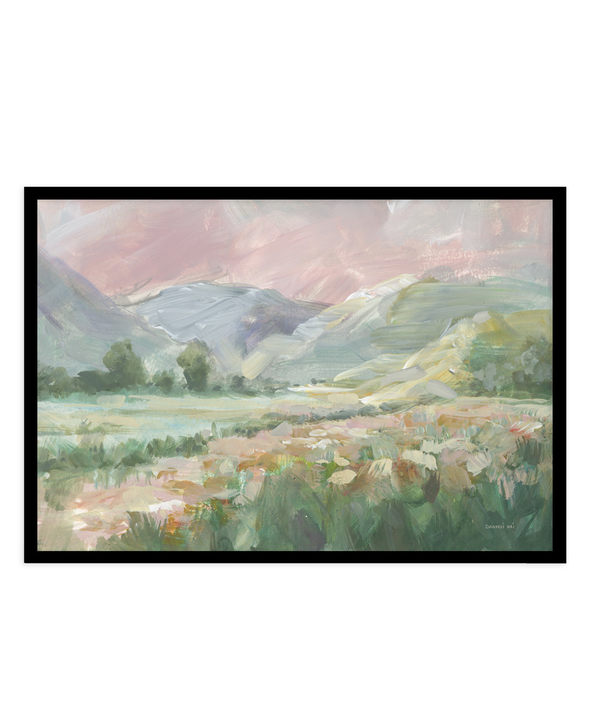 Field of Pink Flowers | Art Print