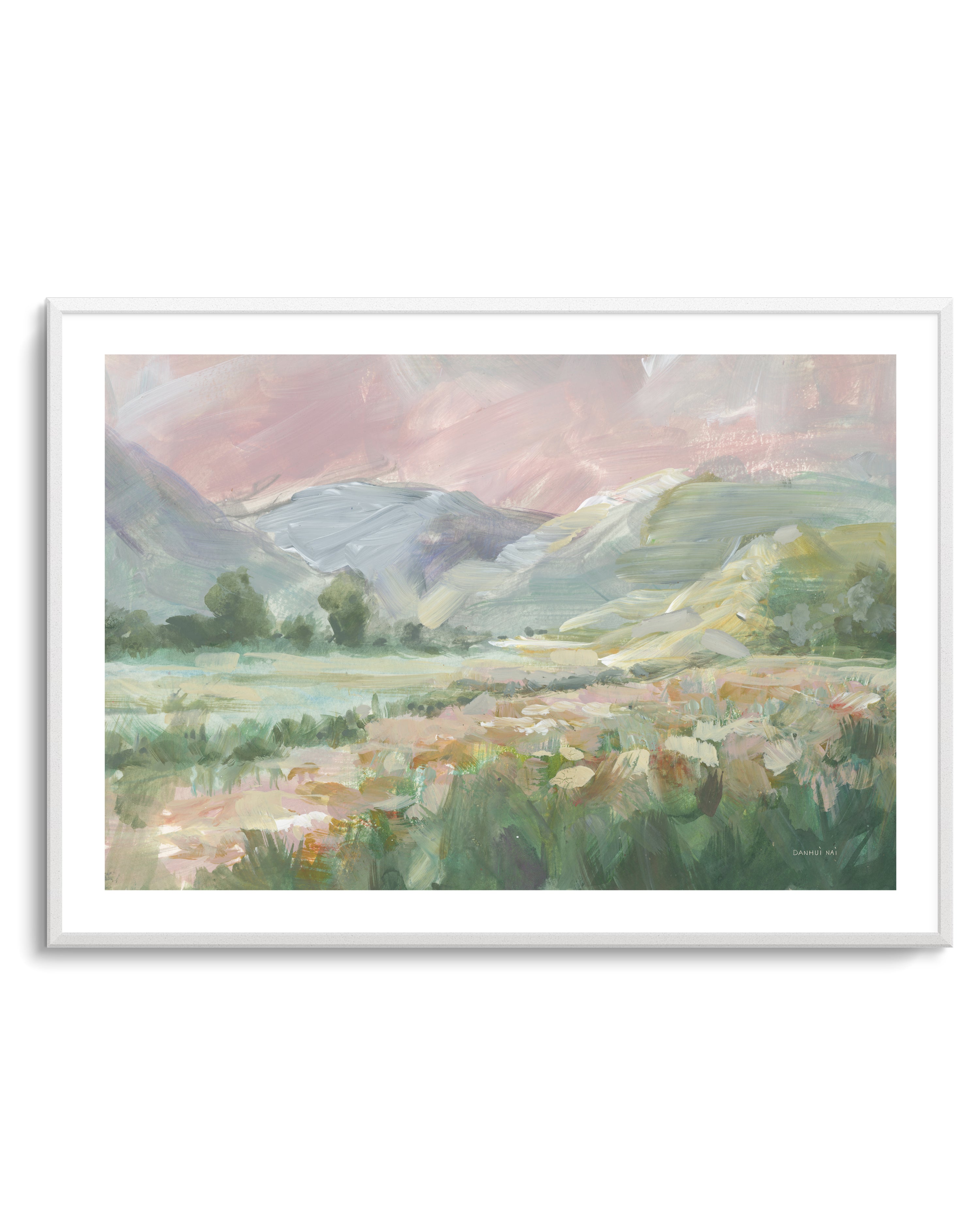 Field of Pink Flowers | Art Print