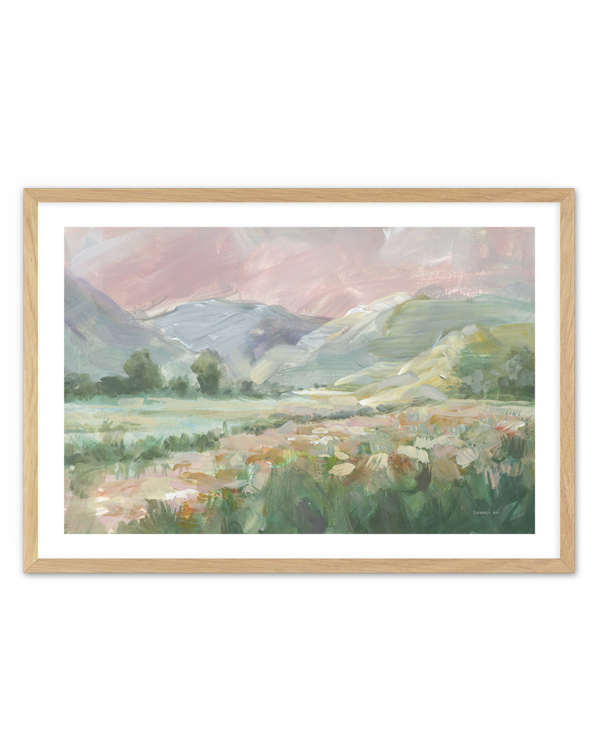 Field of Pink Flowers | Art Print