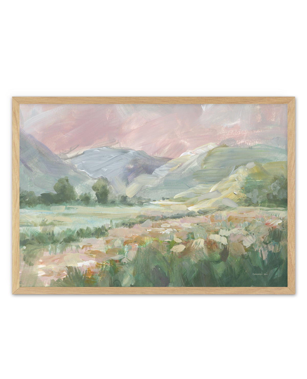Field of Pink Flowers | Art Print
