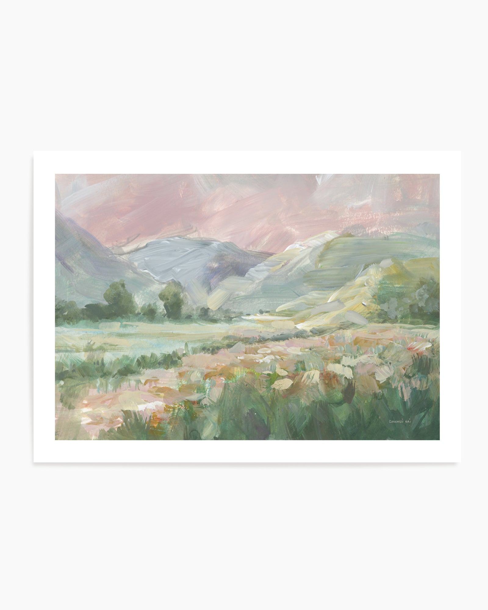 Field of Pink Flowers | Art Print