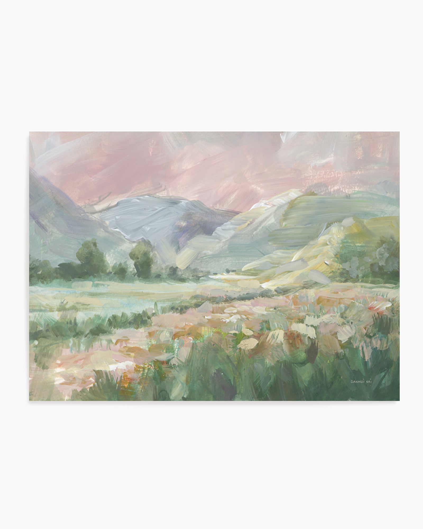 Field of Pink Flowers | Art Print