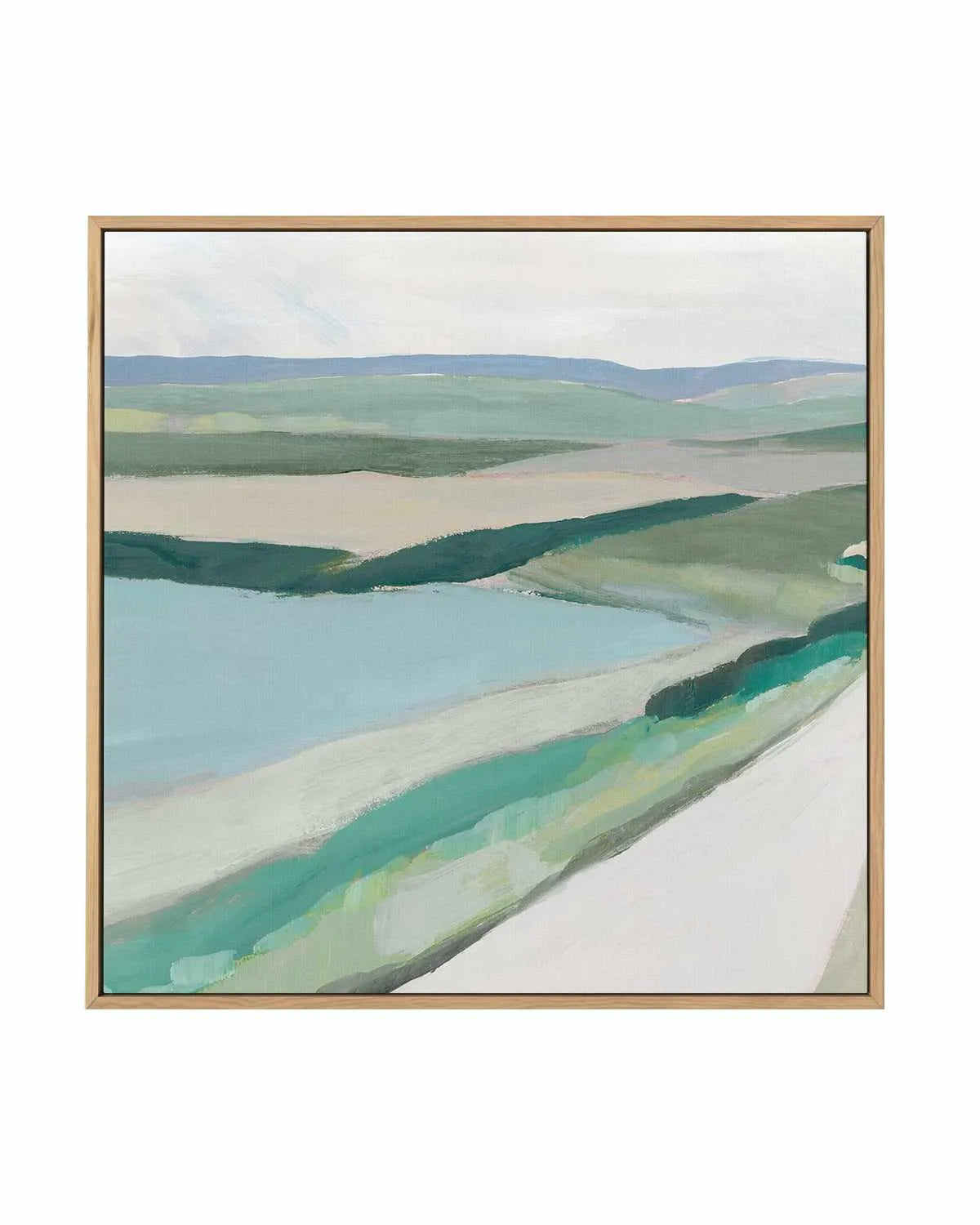 Fields of Green I | Framed Canvas Art Print from Olive et Oriel where you can shop wallpaper and artworks online