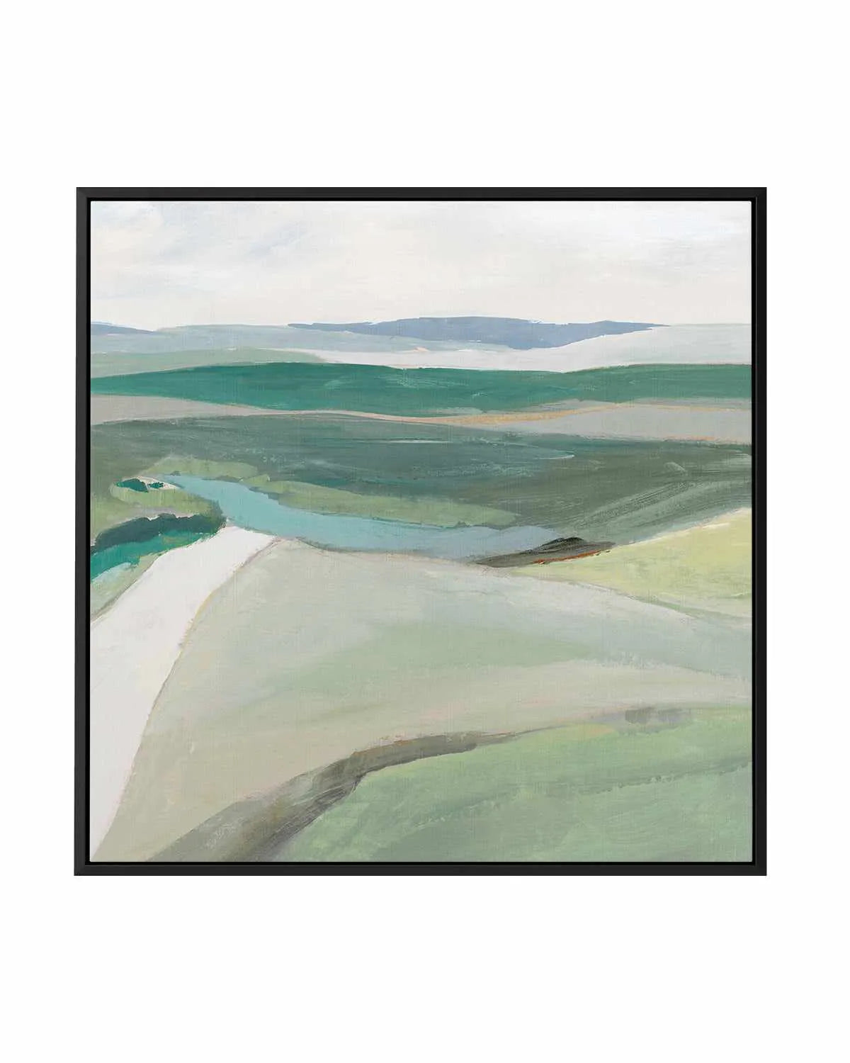 Fields of Green II | Framed Canvas Art Print from Olive et Oriel where you can shop wallpaper and artworks online