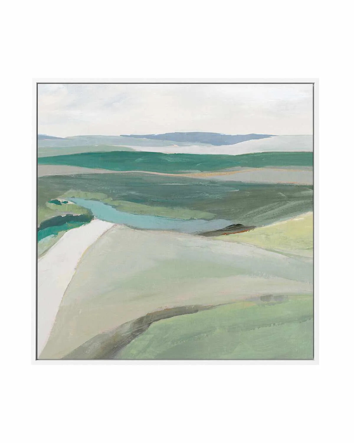 Fields of Green II | Framed Canvas Art Print from Olive et Oriel where you can shop wallpaper and artworks online