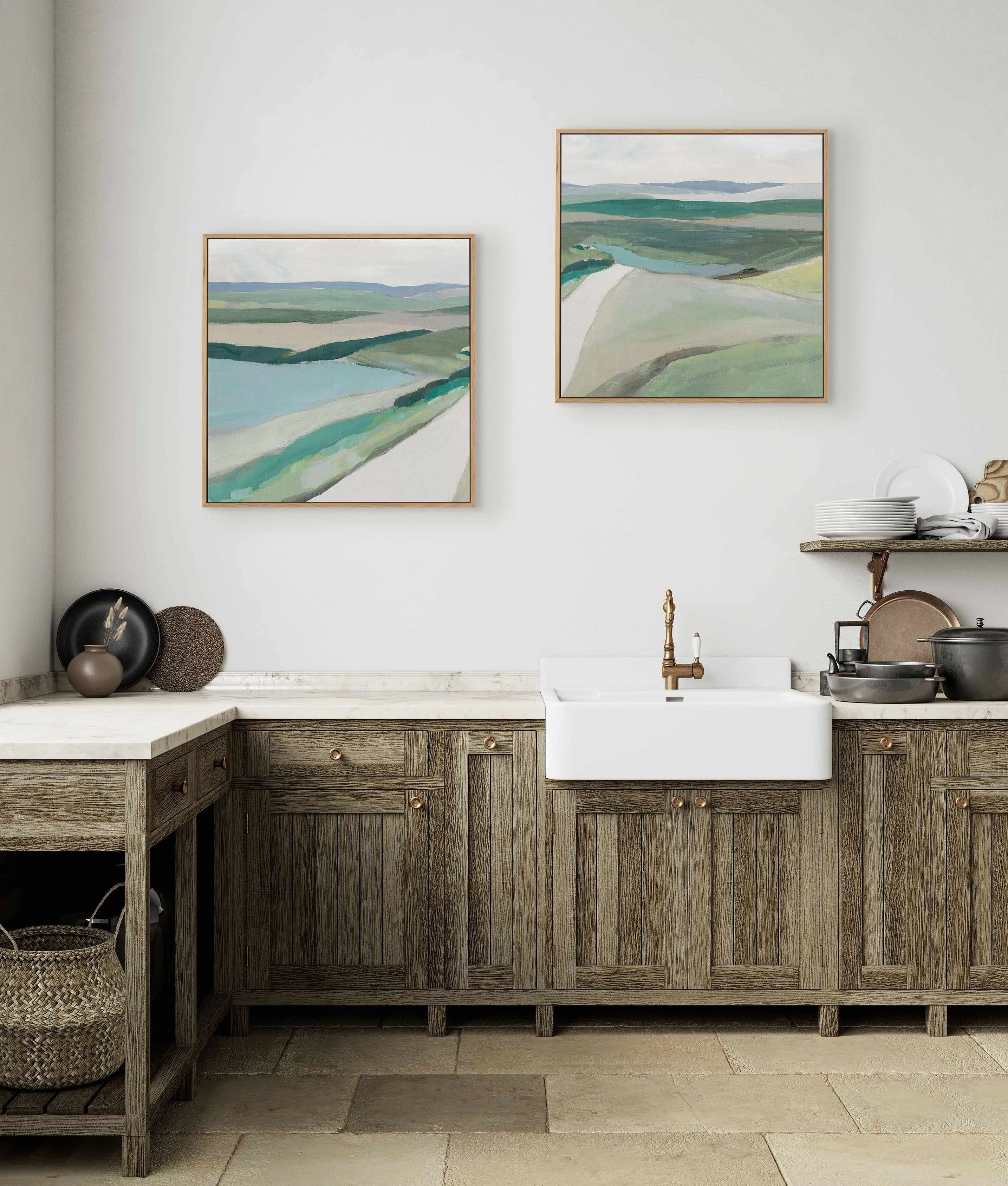 Fields of Green II | Framed Canvas Art Print from Olive et Oriel where you can shop wallpaper and artworks online