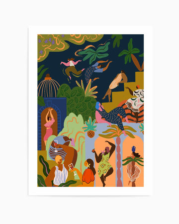 Fiesta by Arty Guava | Art Print from Olive et Oriel where you can shop wallpaper and artworks online