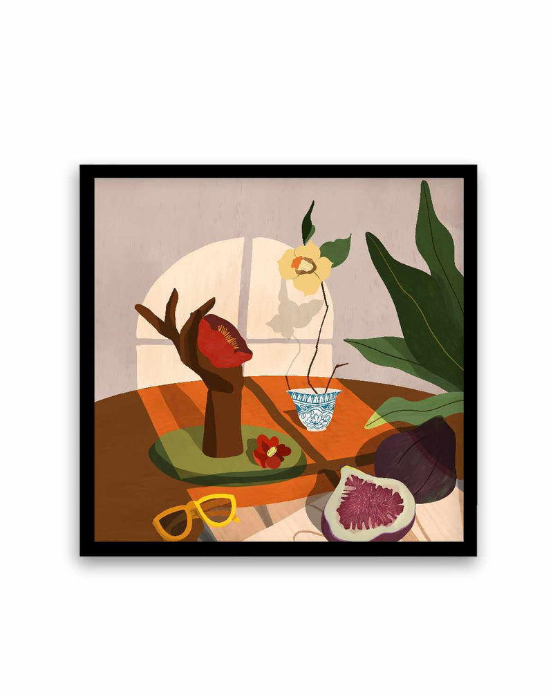 Fig and Camelia by Arty Guava | Art Print