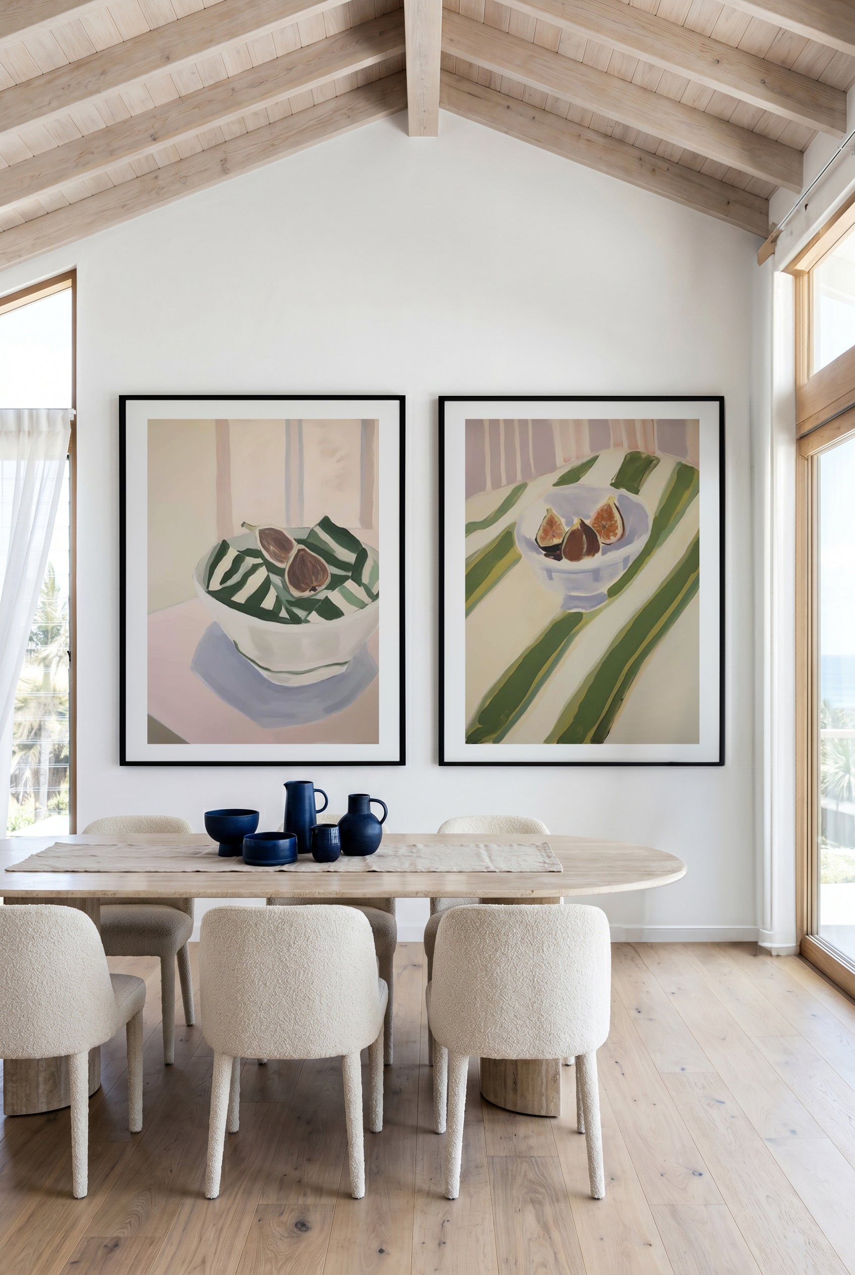 Fig Study I & II Print Set of 2 | Matching Wall Art
