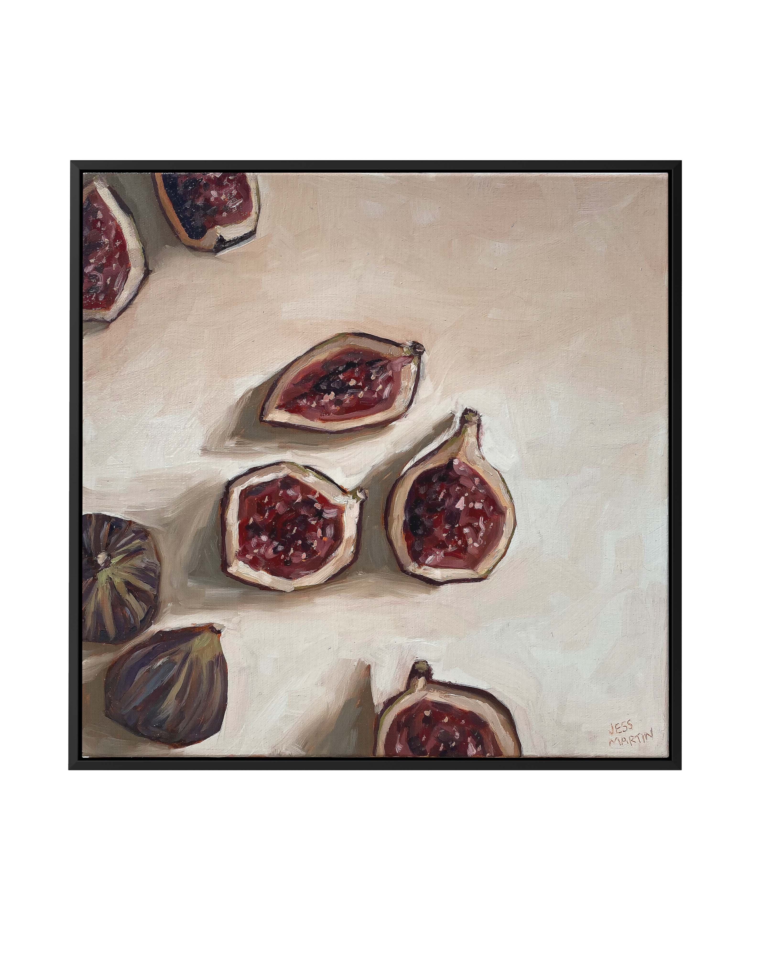 Figs by Jess Martin | Framed Canvas Art Print