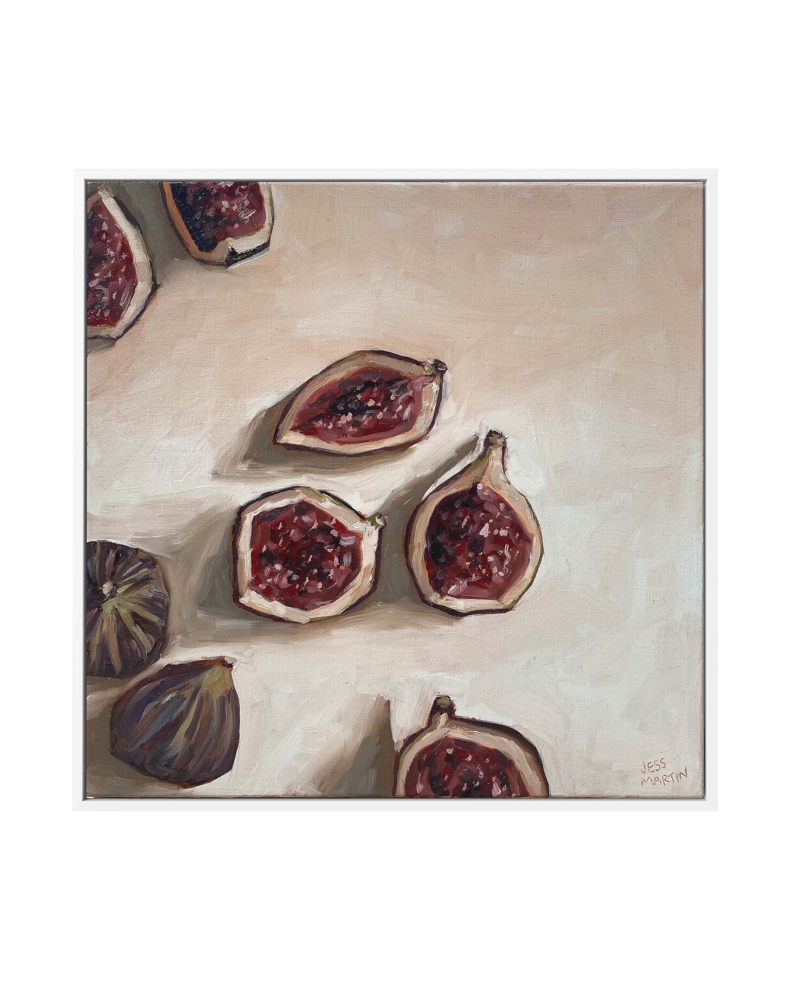 Figs by Jess Martin | Framed Canvas Art Print