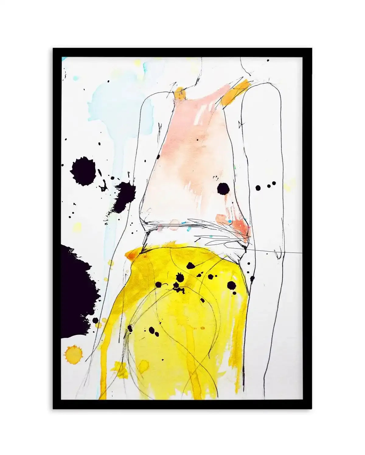 Figure I by Leigh Viner Art Print-PRINT-Olive et Oriel-Leigh Viner-A5 | 5.8" x 8.3" | 14.8 x 21cm-Black-With White Border-Buy-Australian-Art-Prints-Online-with-Olive-et-Oriel-Your-Artwork-Specialists-Austrailia-Decorate-With-Coastal-Photo-Wall-Art-Prints-From-Our-Beach-House-Artwork-Collection-Fine-Poster-and-Framed-Artwork