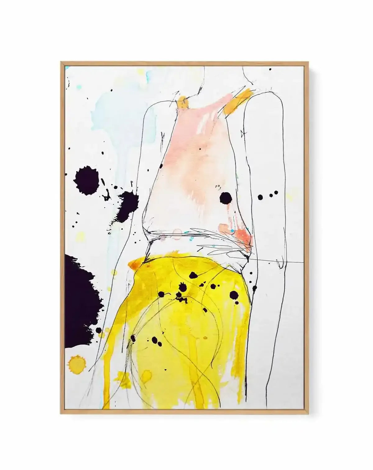 Figure I by Leigh Viner | Framed Canvas Art Print from Olive et Oriel where you can shop wallpaper and artworks online