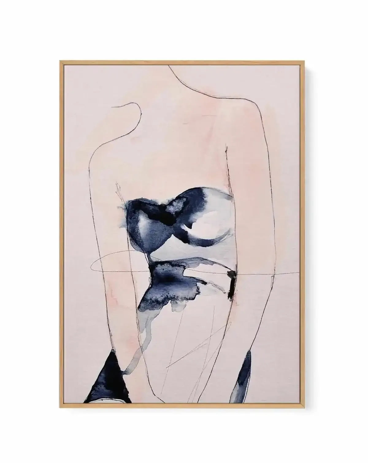 Figure II by Leigh Viner | Framed Canvas Art Print from Olive et Oriel where you can shop wallpaper and artworks online