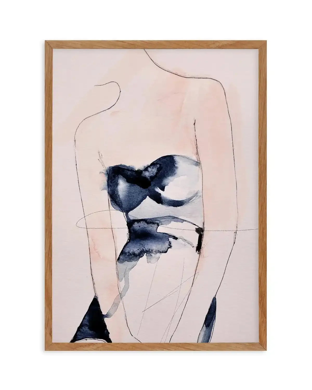 Figure II by Leigh Viner Art Print-PRINT-Olive et Oriel-Leigh Viner-50x70 cm | 19.6" x 27.5"-Walnut-With White Border-Buy-Australian-Art-Prints-Online-with-Olive-et-Oriel-Your-Artwork-Specialists-Austrailia-Decorate-With-Coastal-Photo-Wall-Art-Prints-From-Our-Beach-House-Artwork-Collection-Fine-Poster-and-Framed-Artwork