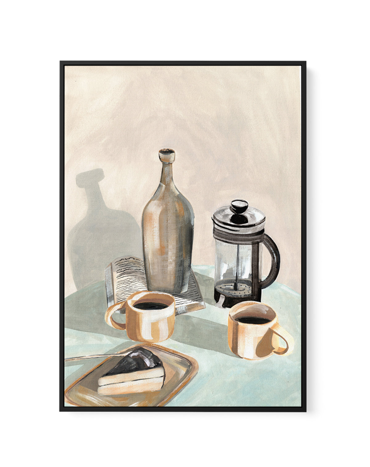 Fika by Laura Page | Framed Canvas Art Print