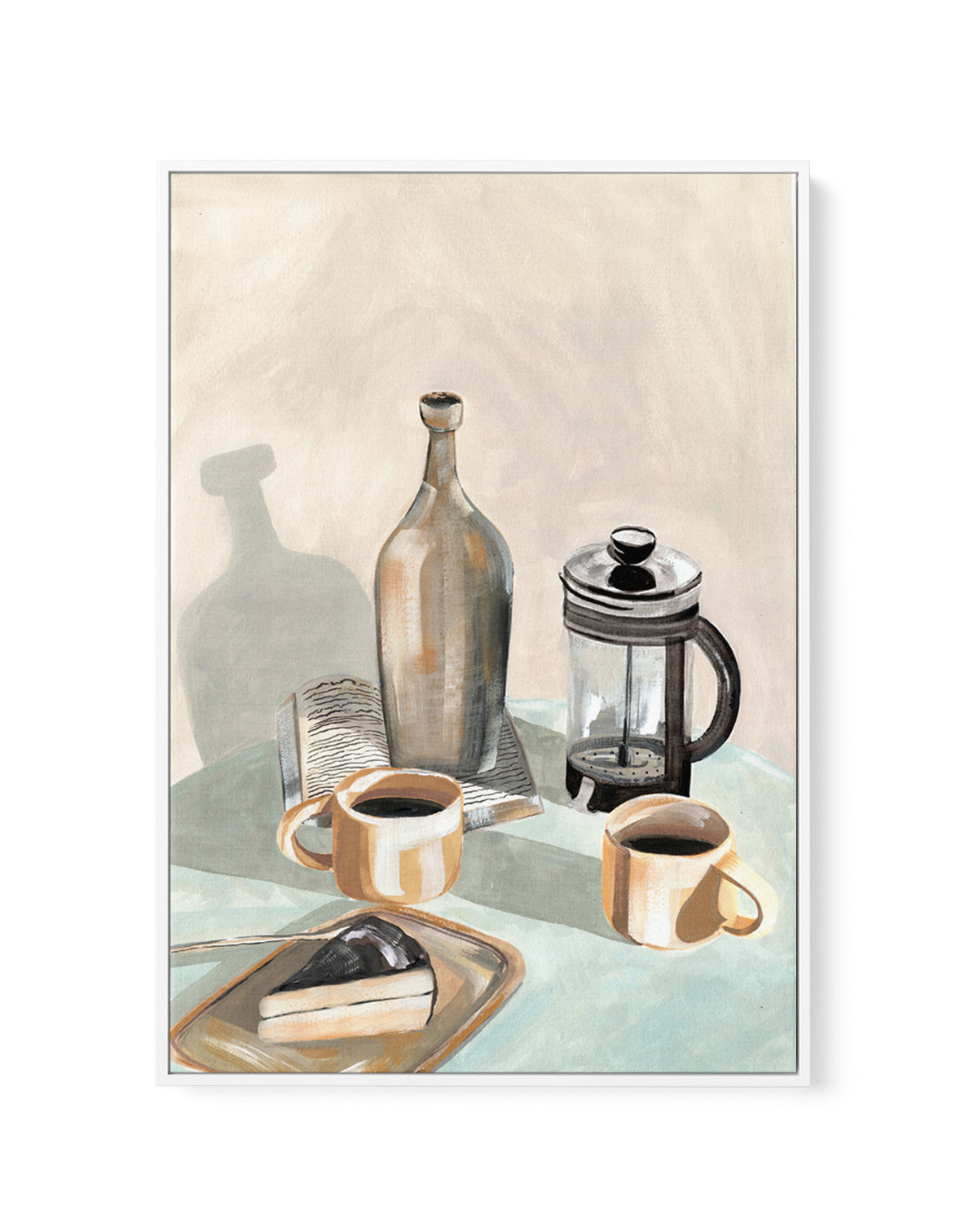 Fika by Laura Page | Framed Canvas Art Print