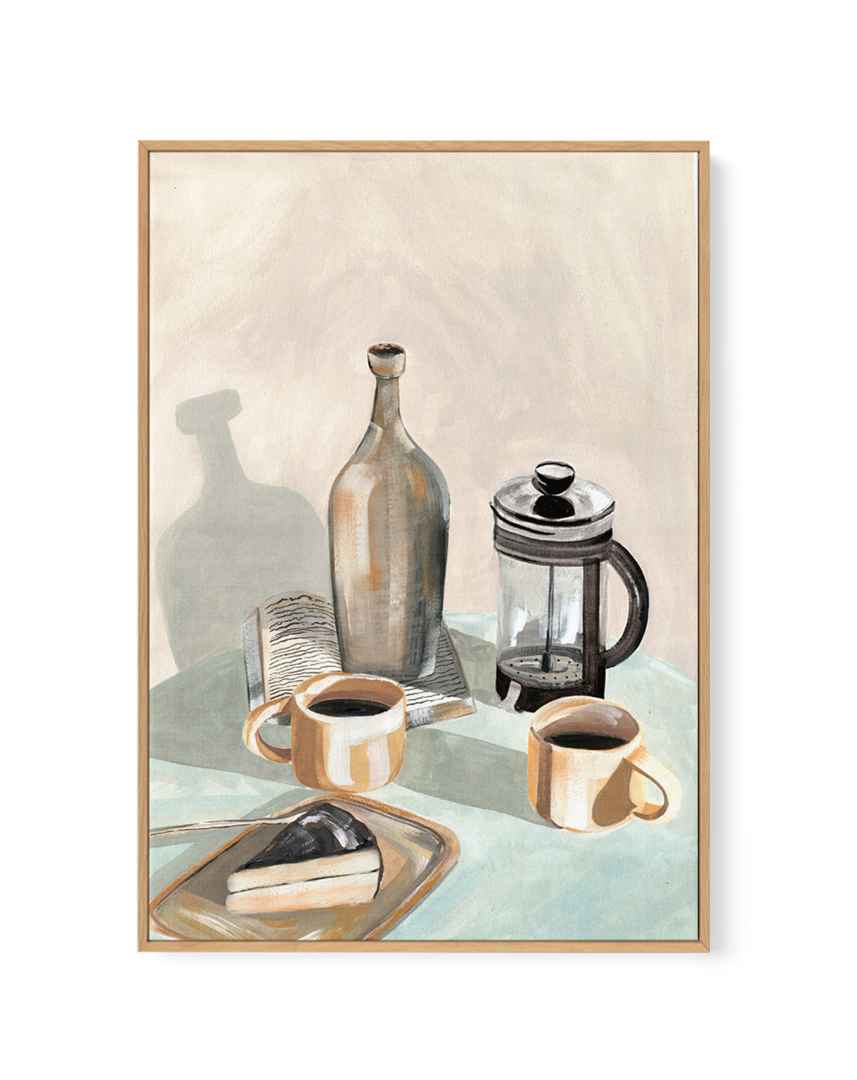 Fika by Laura Page | Framed Canvas Art Print