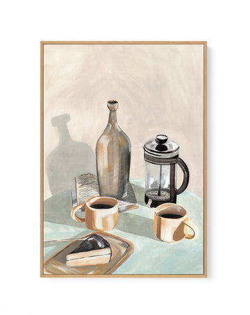 Fika by Laura Page | Framed Canvas Wall Art
