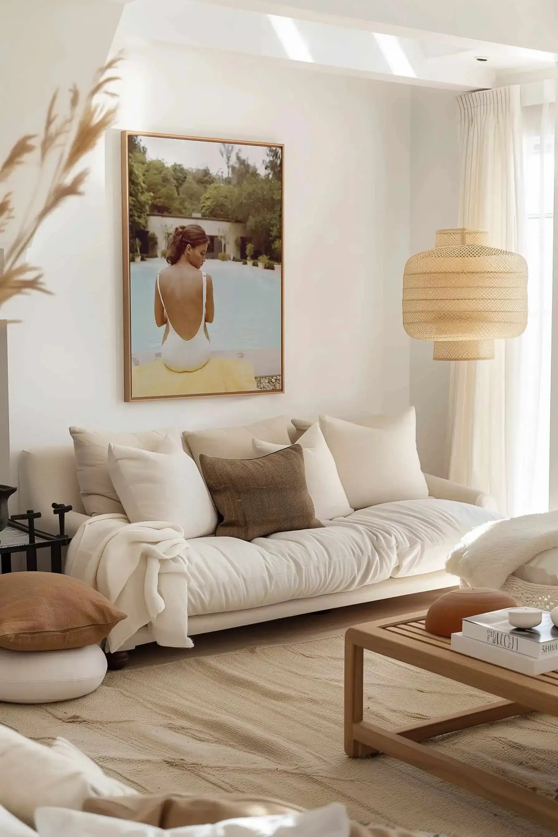 Fille de Citron | Framed Canvas Art Print from Olive et Oriel where you can shop wallpaper and artworks online