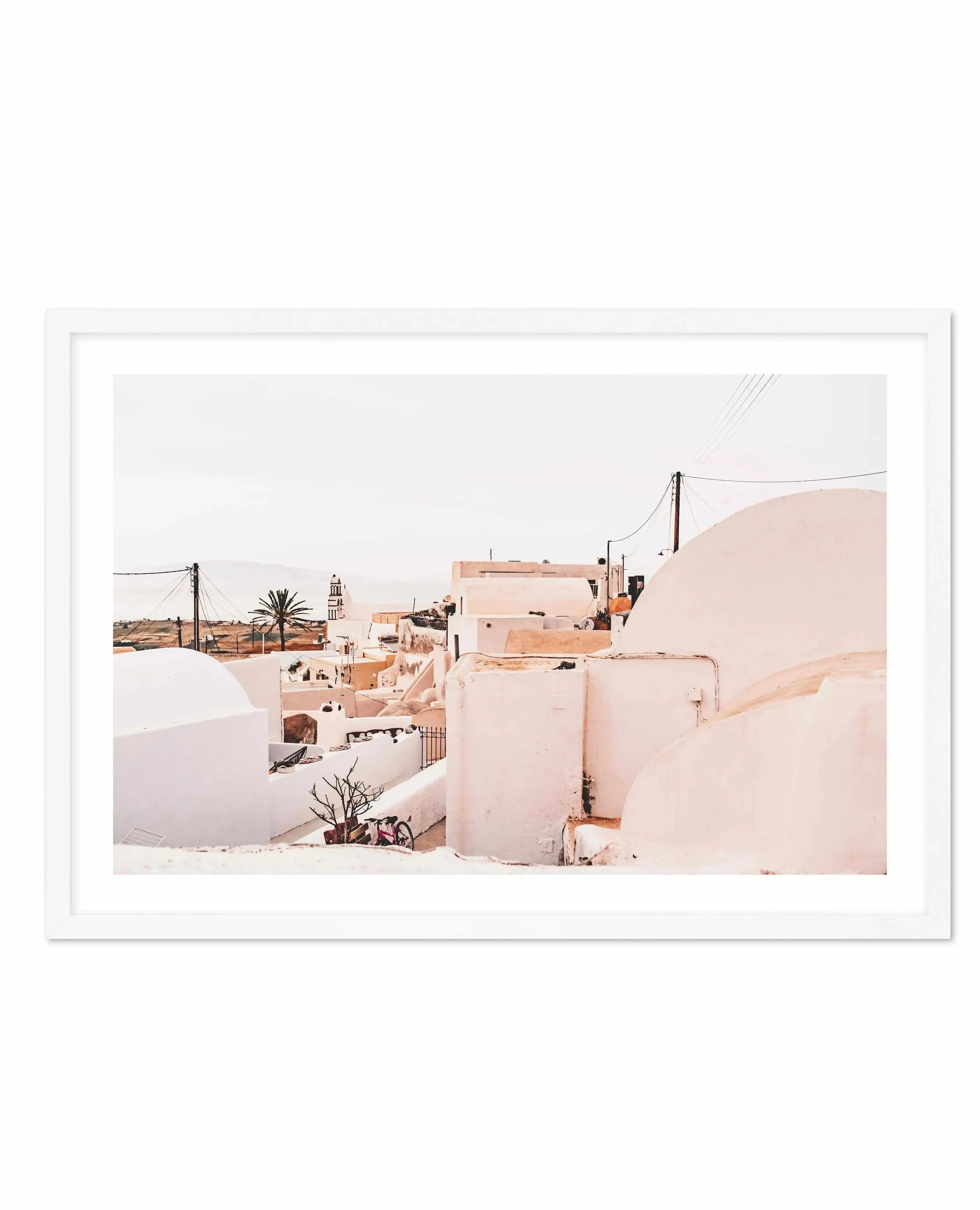 Finika | Santorini Art Print-Shop Greece Wall Art Prints Online with Olive et Oriel - Our collection of Greek Islands art prints offer unique wall art including blue domes of Santorini in Oia, mediterranean sea prints and incredible posters from Milos and other Greece landscape photography - this collection will add mediterranean blue to your home, perfect for updating the walls in coastal, beach house style. There is Greece art on canvas and extra large wall art with fast, free shipping across 