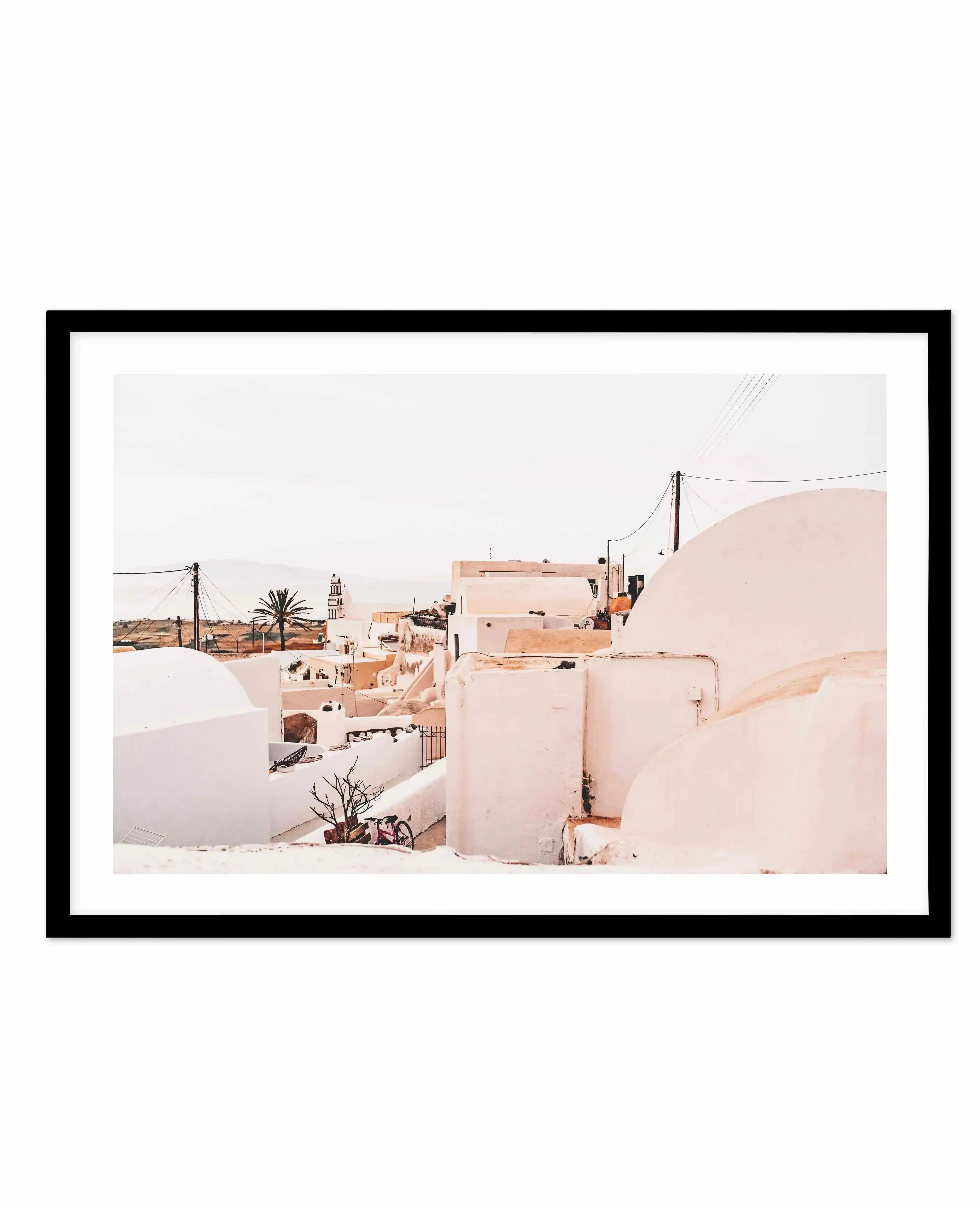 Finika | Santorini Art Print-Shop Greece Wall Art Prints Online with Olive et Oriel - Our collection of Greek Islands art prints offer unique wall art including blue domes of Santorini in Oia, mediterranean sea prints and incredible posters from Milos and other Greece landscape photography - this collection will add mediterranean blue to your home, perfect for updating the walls in coastal, beach house style. There is Greece art on canvas and extra large wall art with fast, free shipping across 