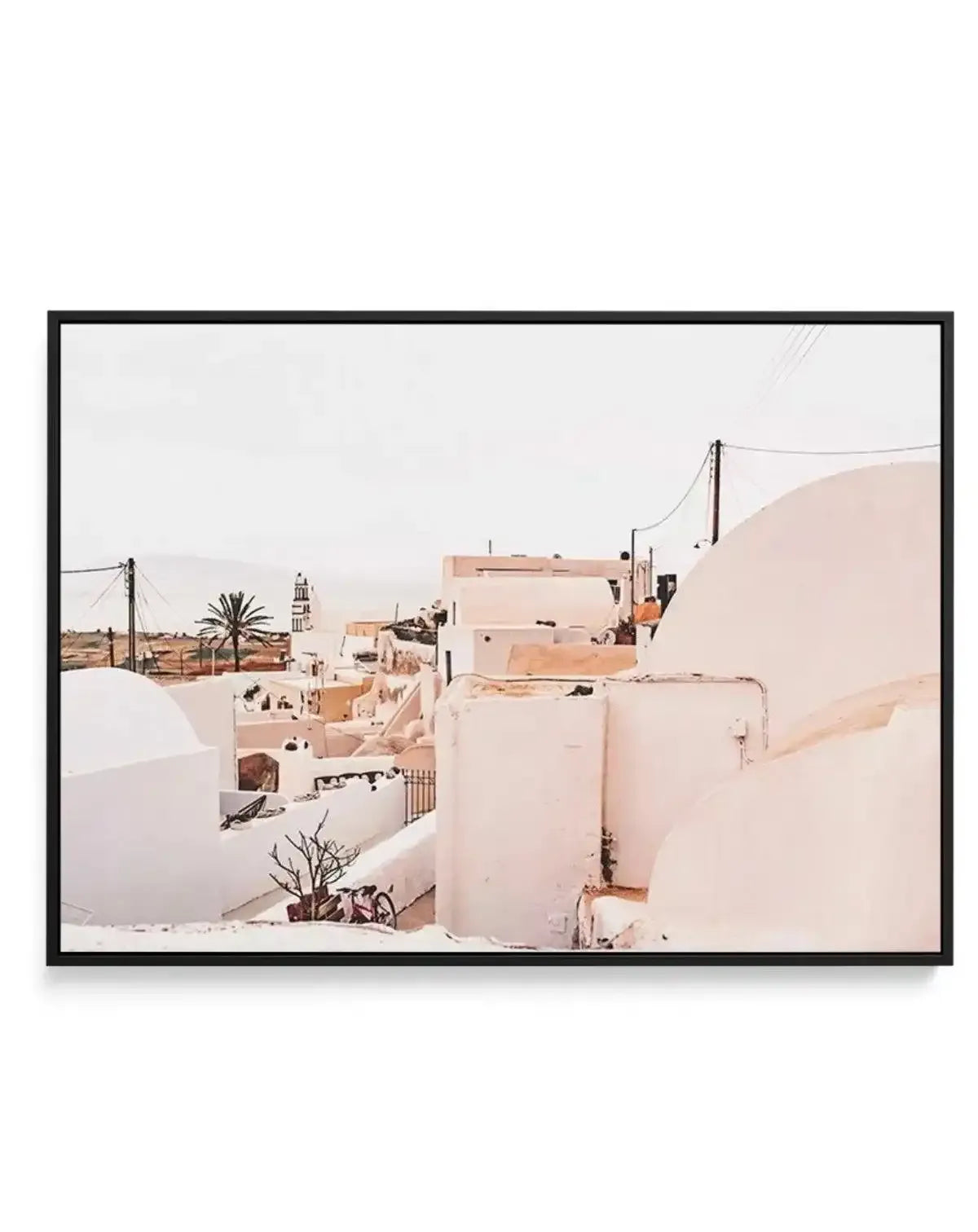 Finika | Santorini | Framed Canvas-Shop Greece Wall Art Prints Online with Olive et Oriel - Our collection of Greek Islands art prints offer unique wall art including blue domes of Santorini in Oia, mediterranean sea prints and incredible posters from Milos and other Greece landscape photography - this collection will add mediterranean blue to your home, perfect for updating the walls in coastal, beach house style. There is Greece art on canvas and extra large wall art with fast, free shipping a