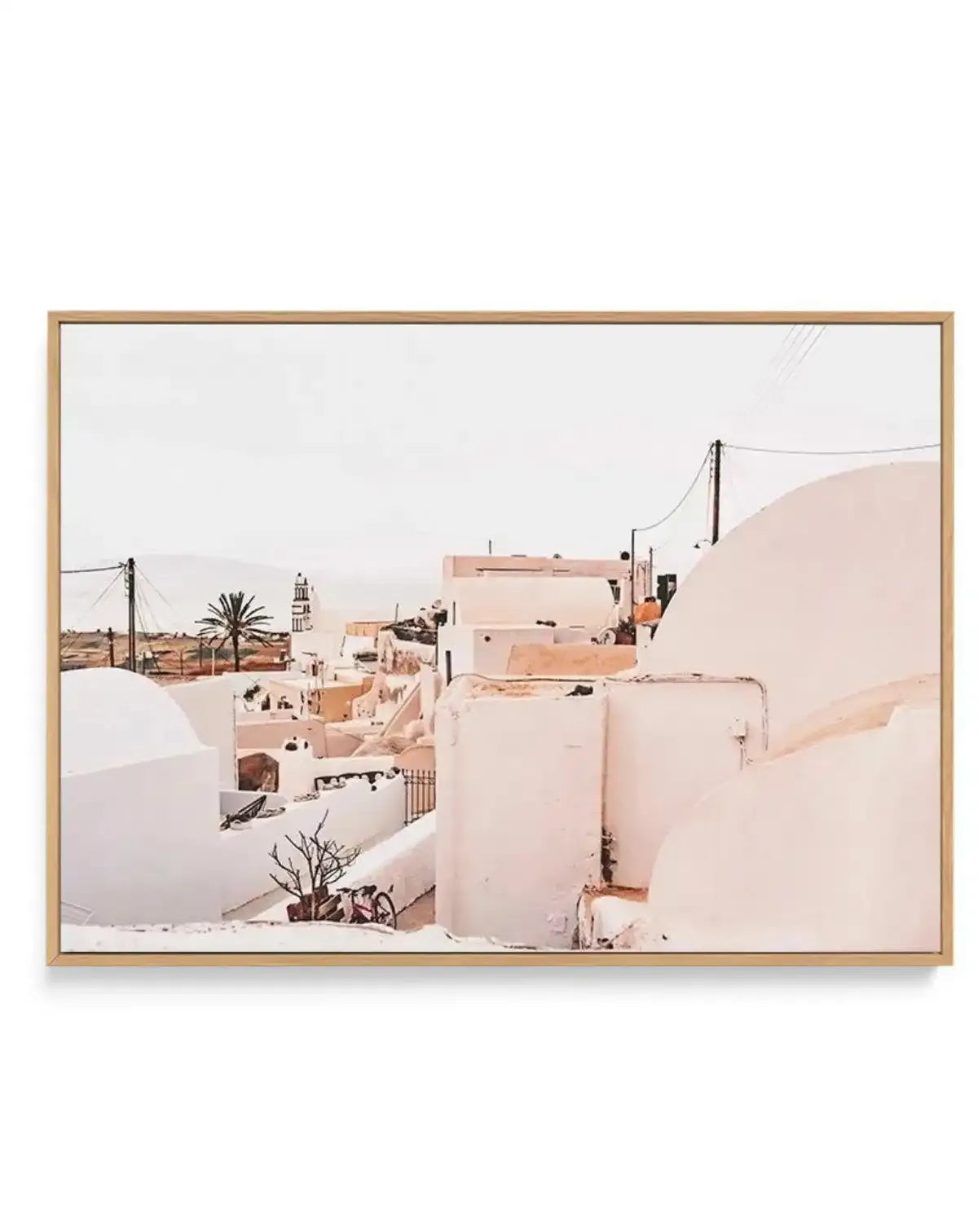 Finika | Santorini | Framed Canvas-Shop Greece Wall Art Prints Online with Olive et Oriel - Our collection of Greek Islands art prints offer unique wall art including blue domes of Santorini in Oia, mediterranean sea prints and incredible posters from Milos and other Greece landscape photography - this collection will add mediterranean blue to your home, perfect for updating the walls in coastal, beach house style. There is Greece art on canvas and extra large wall art with fast, free shipping a