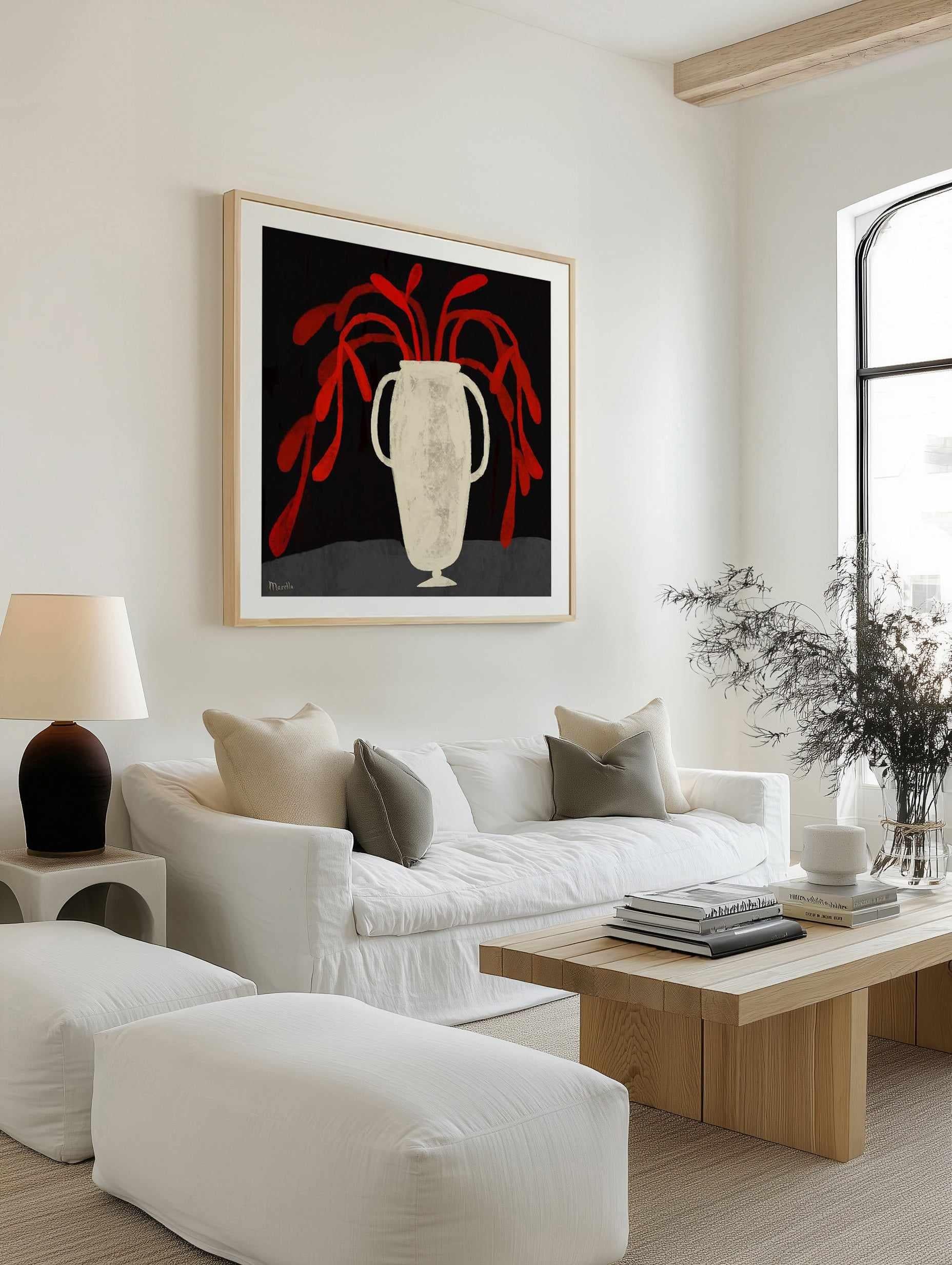 Fire Tree by Marco Marella | Art Print from Olive et Oriel where you can shop wallpaper and artworks online