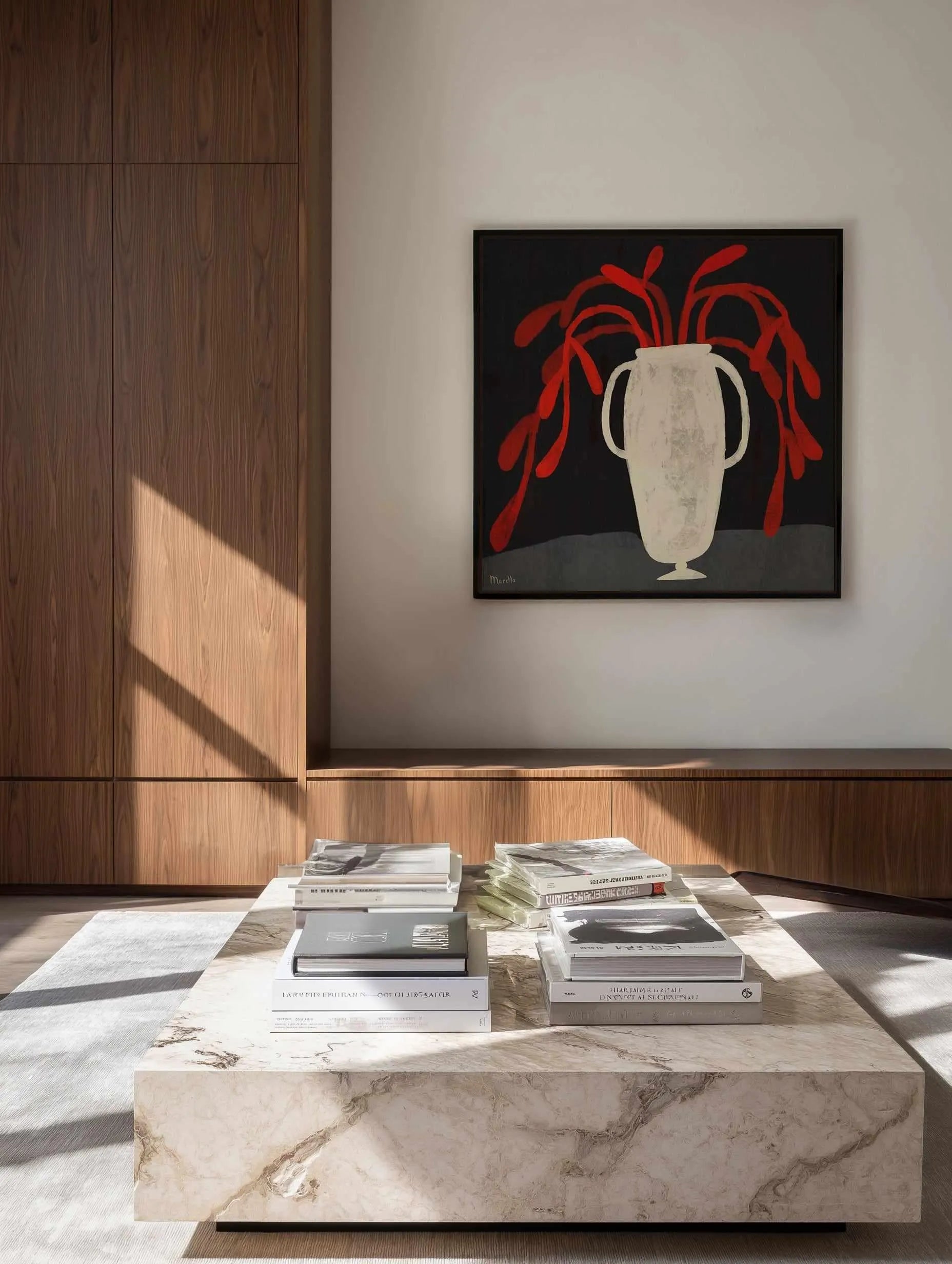 Fire Tree by Marco Marella | Framed Canvas Art Print from Olive et Oriel where you can shop wallpaper and artworks online