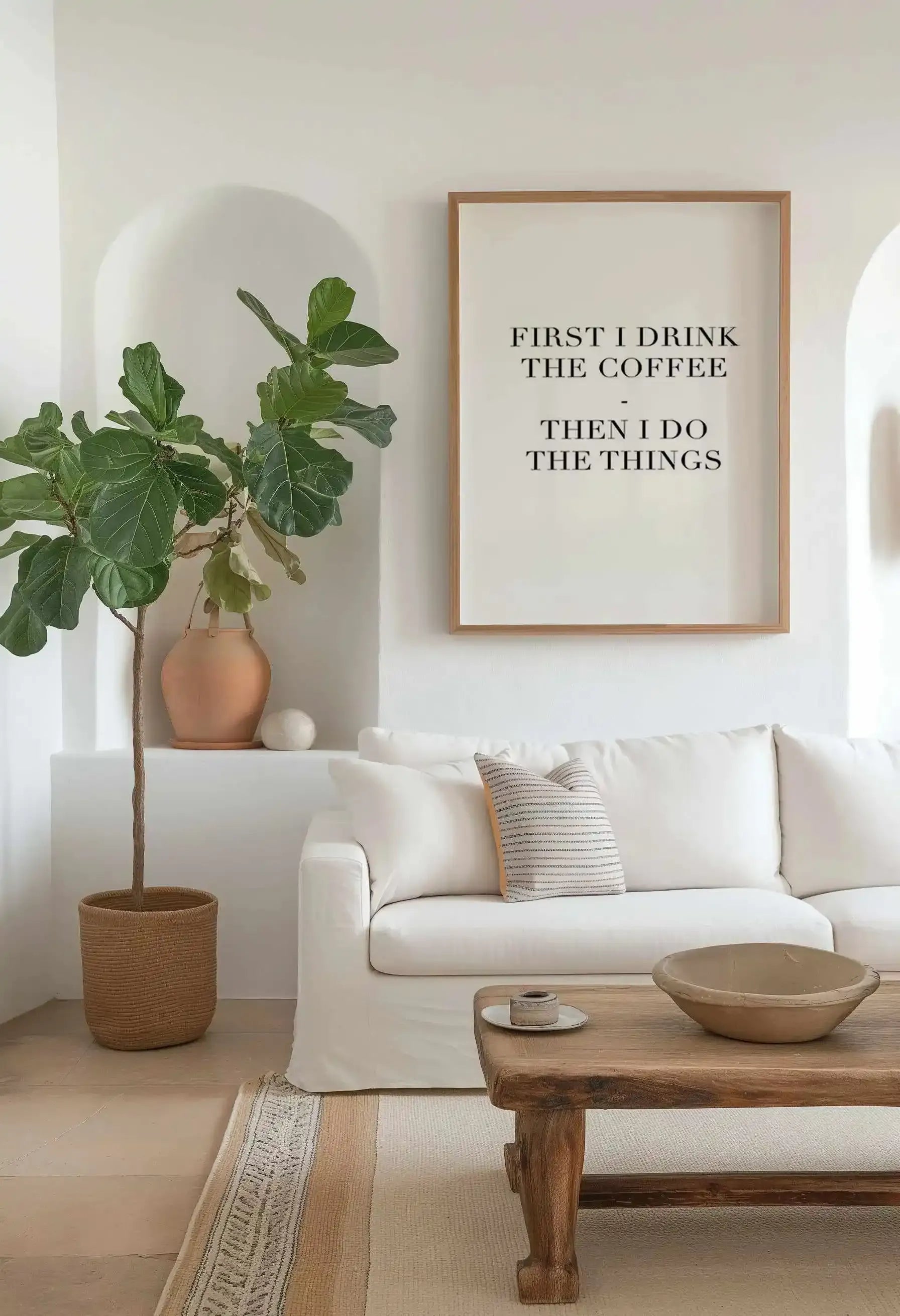 First I Drink The Coffee Art Print from Olive et Oriel where you can shop wallpaper and artworks online