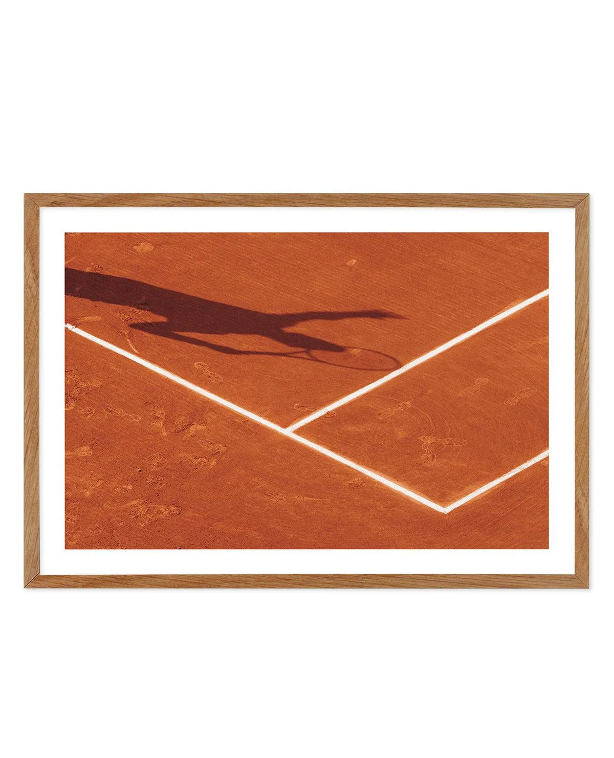 First Serve Art Print-PRINT-Olive et Oriel-Olive et Oriel-50x70 cm | 19.6" x 27.5"-Walnut-With White Border-Buy-Australian-Art-Prints-Online-with-Olive-et-Oriel-Your-Artwork-Specialists-Austrailia-Decorate-With-Coastal-Photo-Wall-Art-Prints-From-Our-Beach-House-Artwork-Collection-Fine-Poster-and-Framed-Artwork