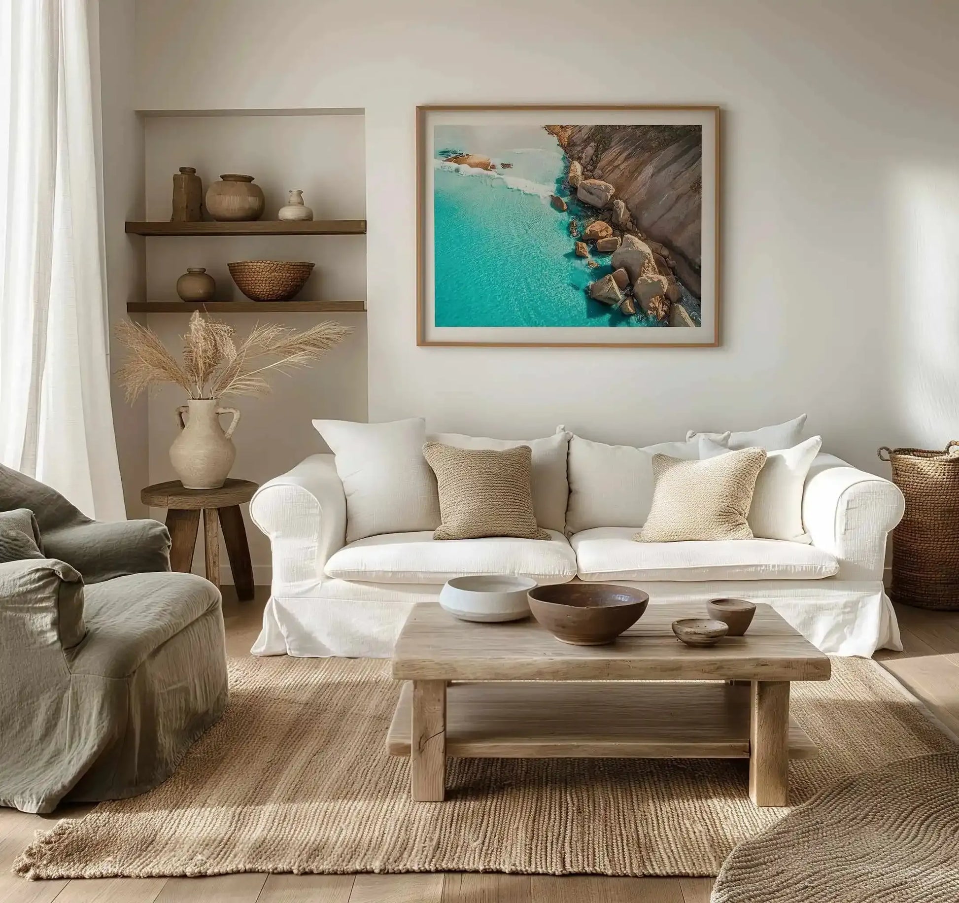 Firsties View Esperance | Aerial Photo Wall Art Print from Olive et Oriel where you can shop wallpaper and artworks online