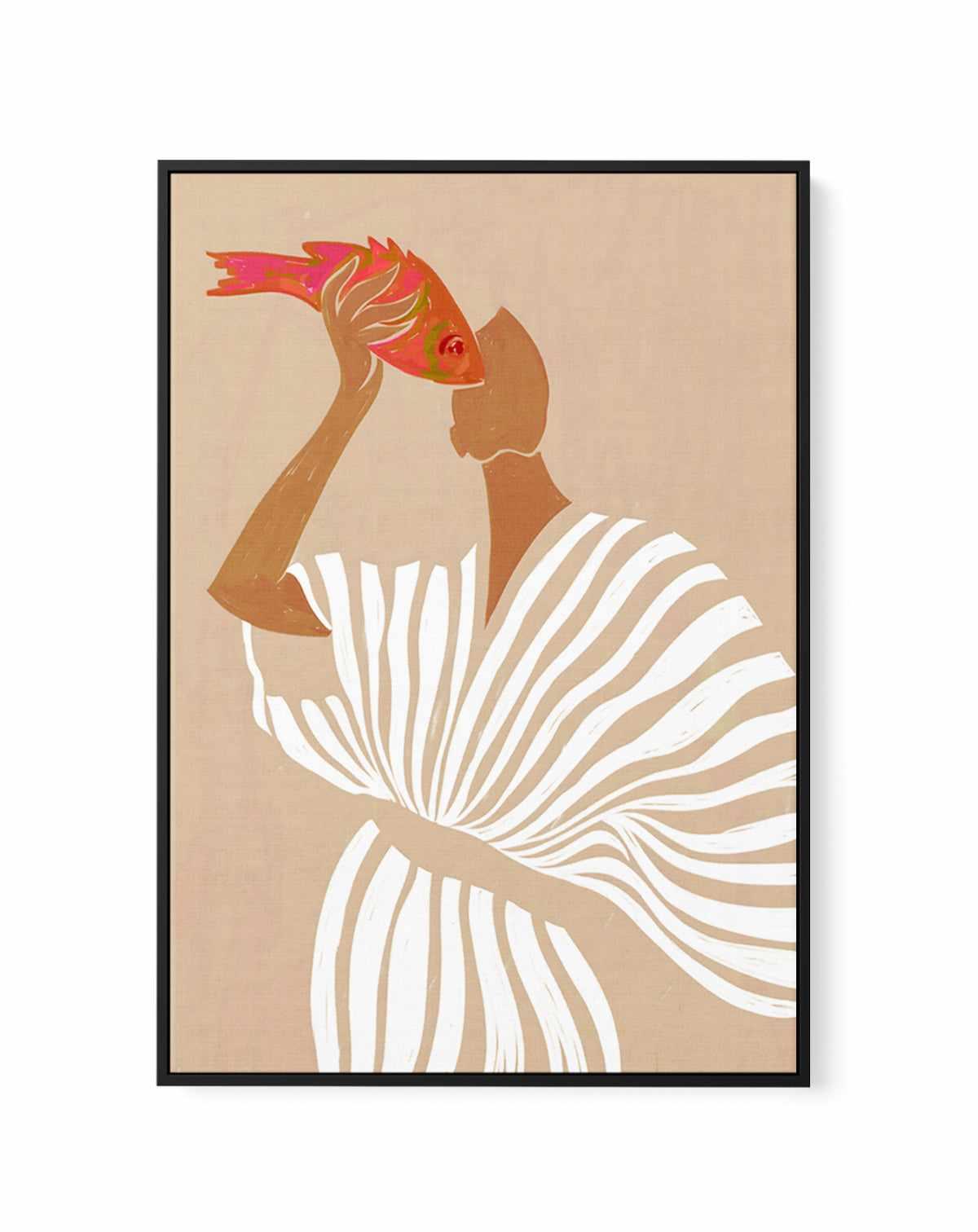 Fish Eye Paradox by Uma Gokhale | Framed Canvas Art Print from Olive et Oriel where you can shop wallpaper and artworks online