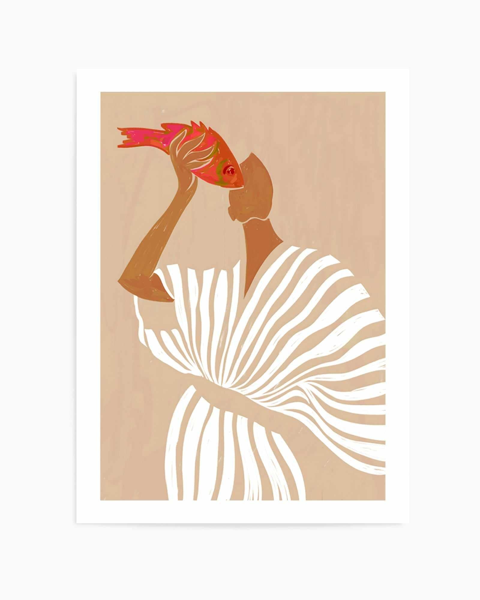 Fish Eye Paradox by Uma Gokhale | Art Print from Olive et Oriel where you can shop wallpaper and artworks online