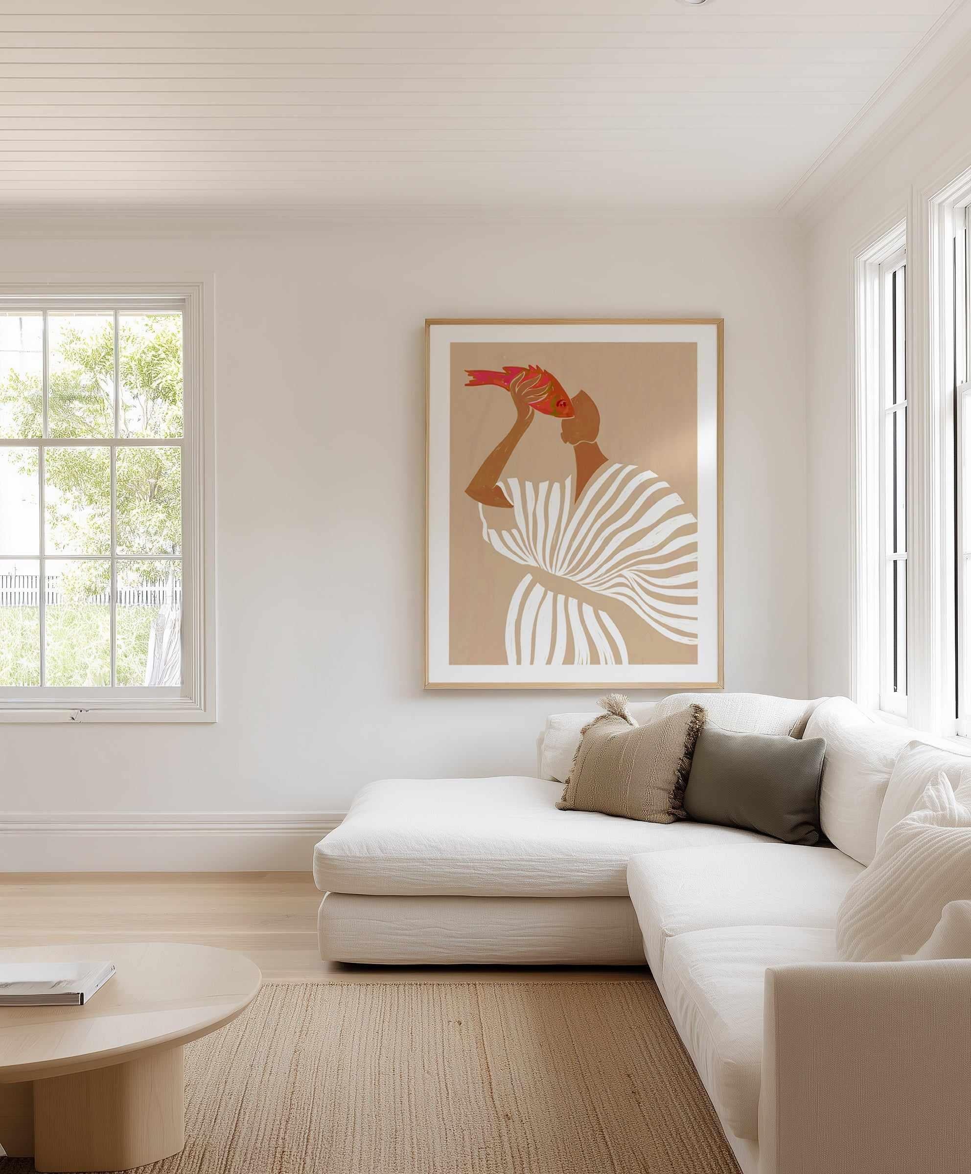 Fish Eye Paradox by Uma Gokhale | Art Print from Olive et Oriel where you can shop wallpaper and artworks online