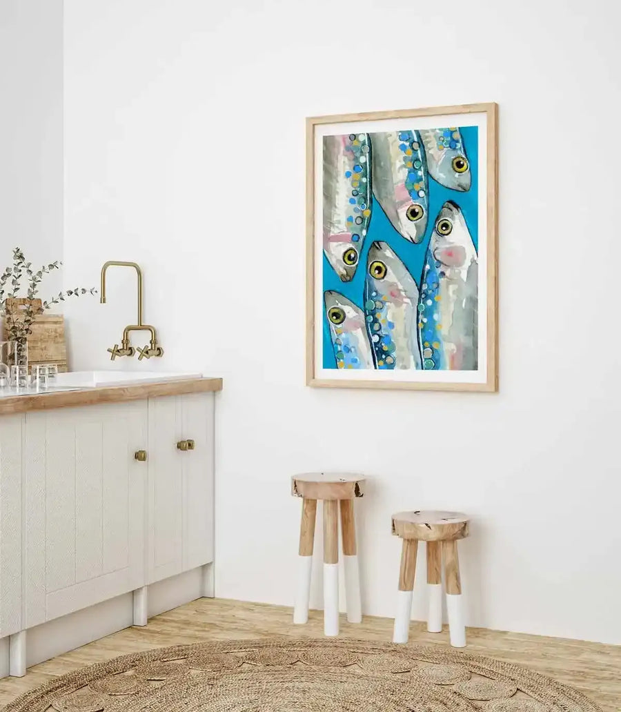 Fish by Petra Lizde Art Print from Olive et Oriel where you can shop wallpaper and artworks online