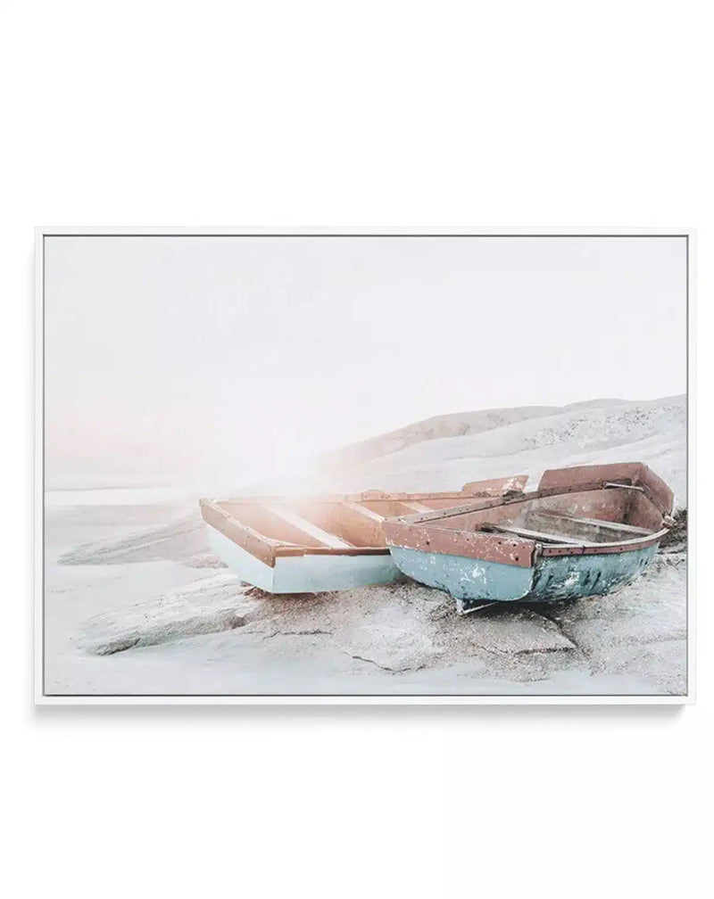 SALE 100x130 Fishermans Corner | White | Framed Canvas Art