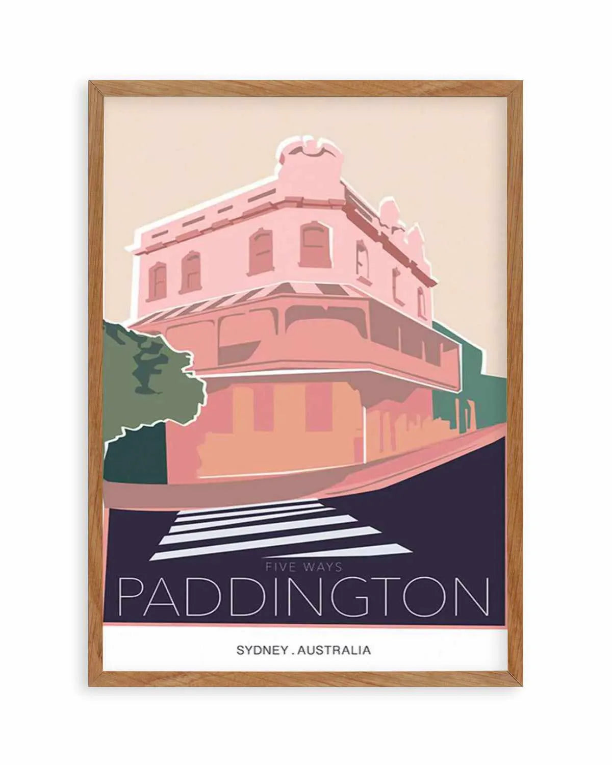 Five Ways Paddington Art Print from Olive et Oriel where you can shop wallpaper and artworks online