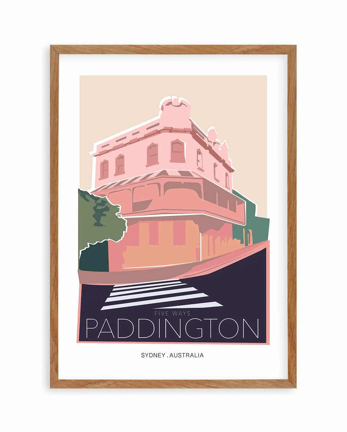 Five Ways Paddington Art Print from Olive et Oriel where you can shop wallpaper and artworks online