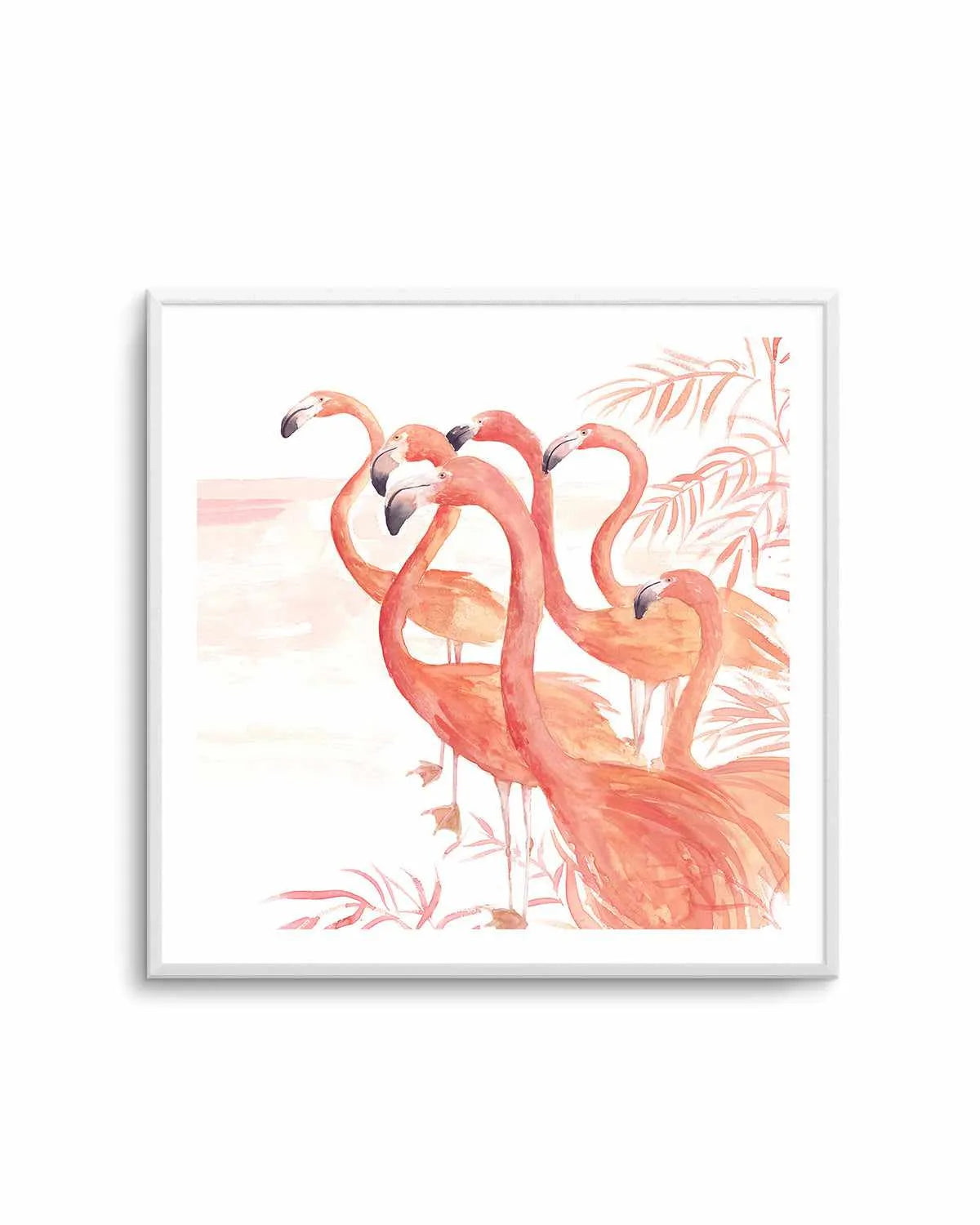 Flamingo Group I Art Print from Olive et Oriel where you can shop wallpaper and artworks online