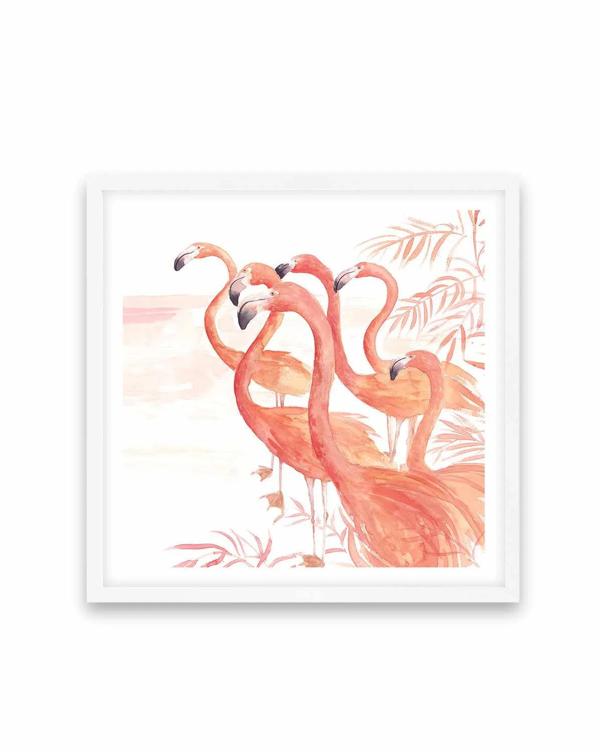 Flamingo Group I Art Print from Olive et Oriel where you can shop wallpaper and artworks online