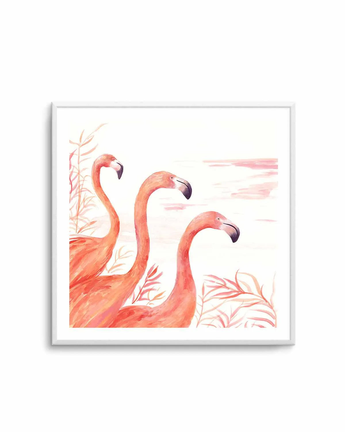 Flamingo Group II Art Print from Olive et Oriel where you can shop wallpaper and artworks online