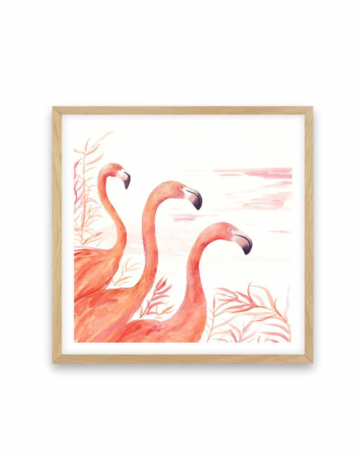 Flamingo Group II Art Print from Olive et Oriel where you can shop wallpaper and artworks online