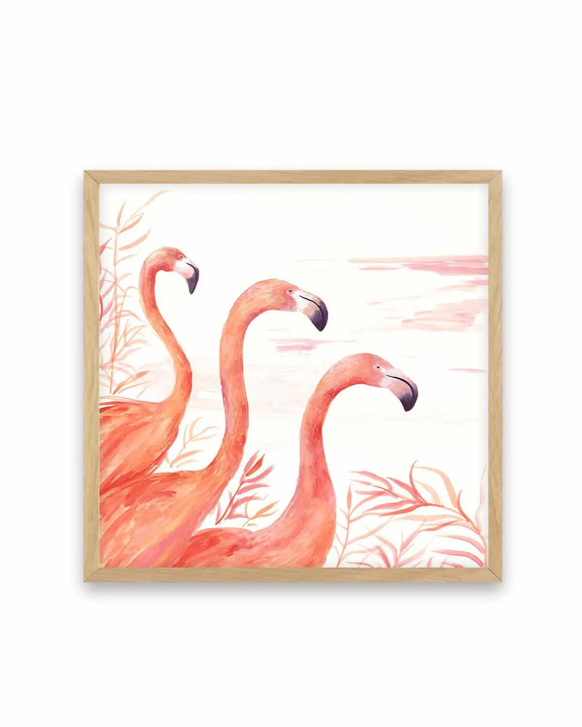 Flamingo Group II Art Print from Olive et Oriel where you can shop wallpaper and artworks online