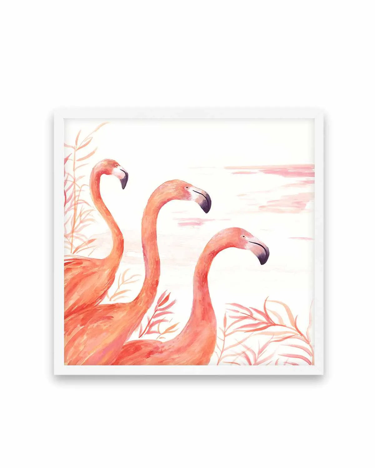 Flamingo Group II Art Print from Olive et Oriel where you can shop wallpaper and artworks online