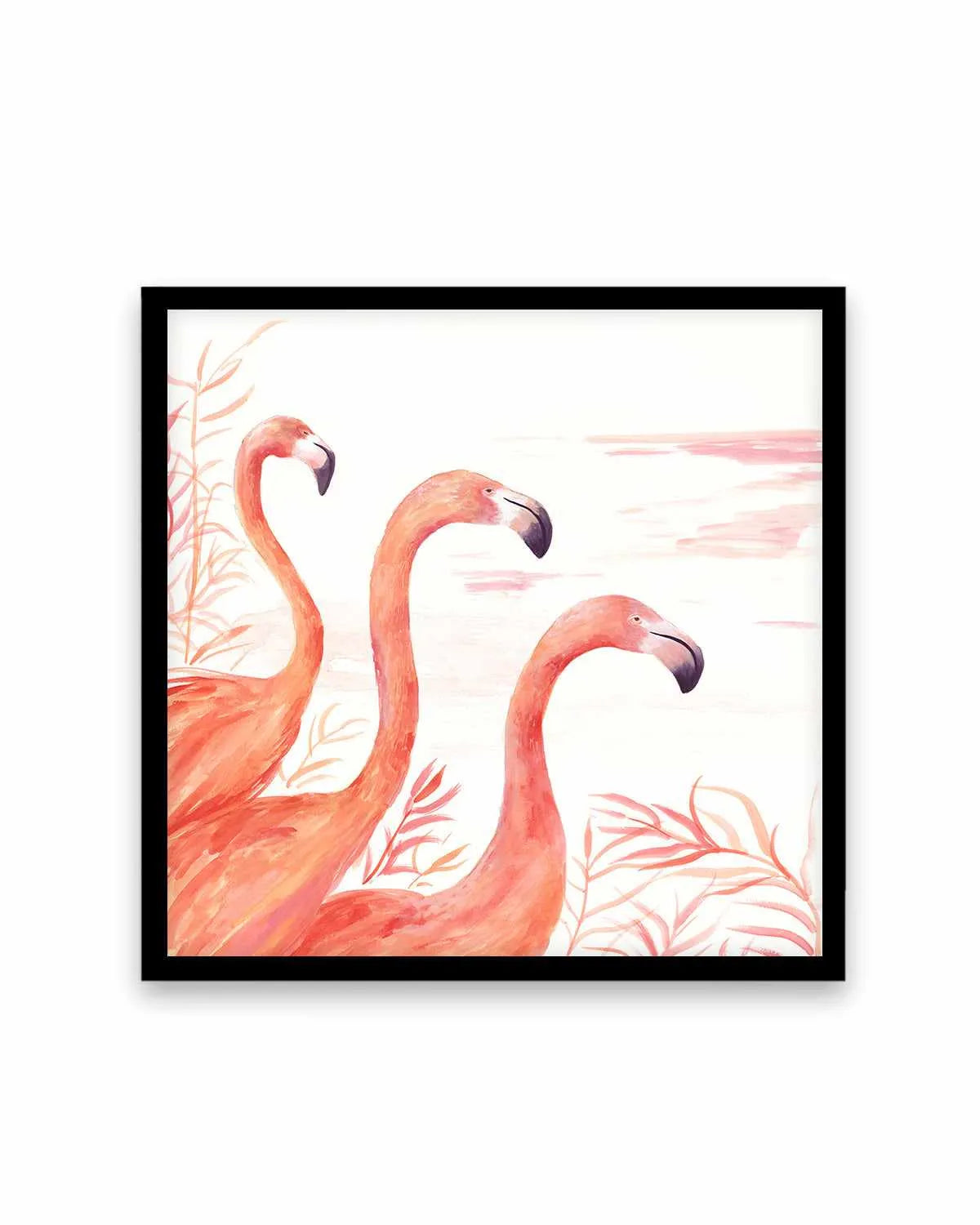 Flamingo Group II Art Print from Olive et Oriel where you can shop wallpaper and artworks online