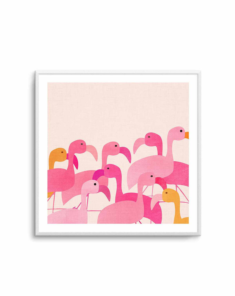 Flamingos By Kristian Gallagher | Art Print